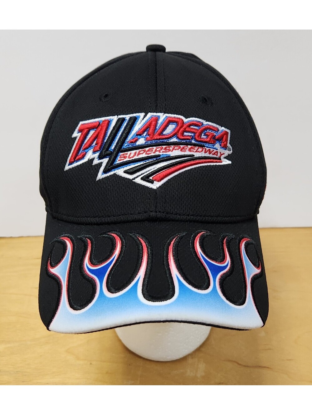 Talladega Superspeedway NASCAR Flame Baseball Hat Cap Fanatics Black OSFA